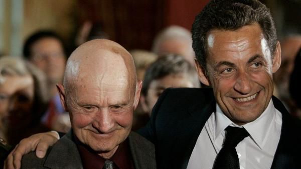 Henry Langrehr with French President Nicolas Sarkozy